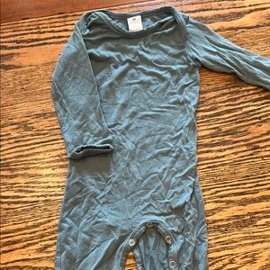 Teal Long Sleeve Baby Onesie
